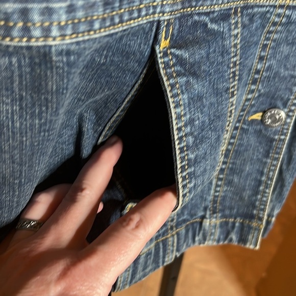 Eddie Bauer Stretch Denim Button Down Jacket Size Medium - Picture 6 of 9